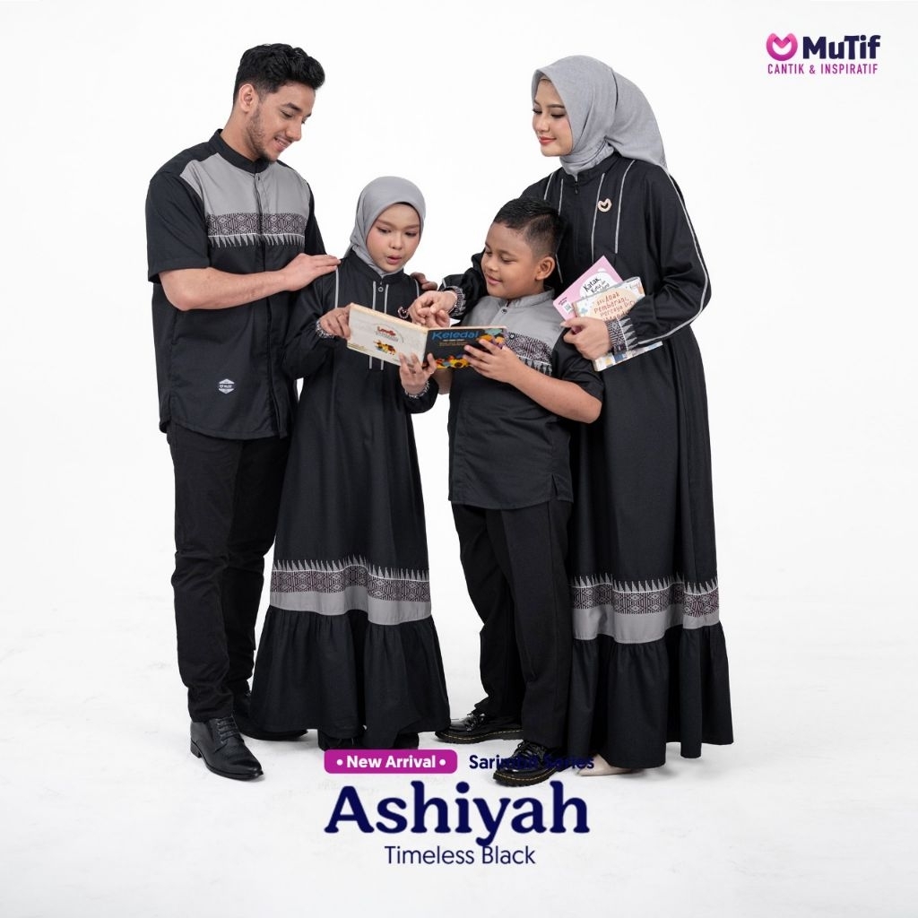 Jual SARIMBIT MUTIF 2026 ASHIYAH GATHAN BLACK | Shopee Indonesia