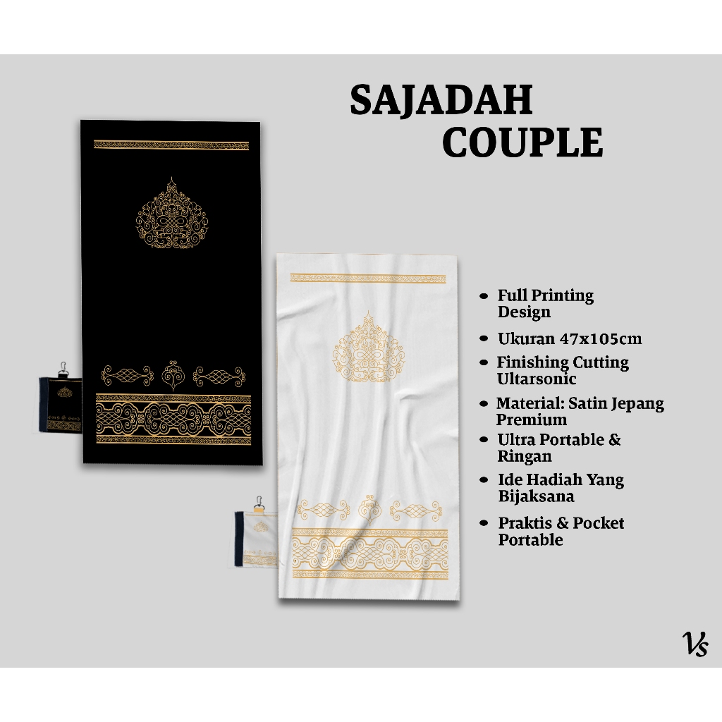 Jual (1x Order dapat 2 sajadah/ sepasang) Sajadah Couple Printing ...