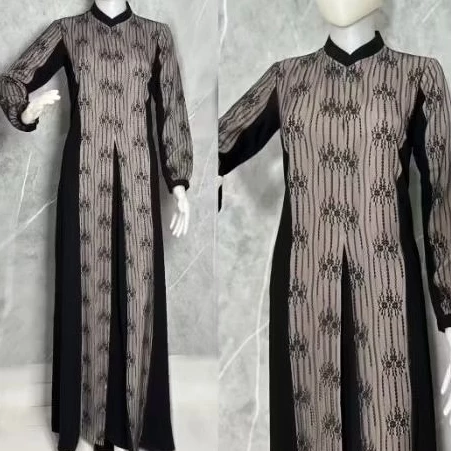 Dalisha Dress Hitam Brukat Zayeda