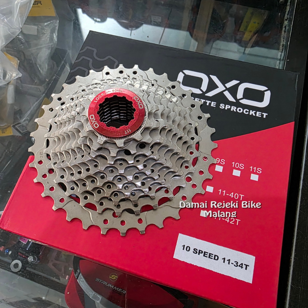 Jual Cassette Sprocket OXO 10 speed ukuran 11-34T cocok untuk MTB ...