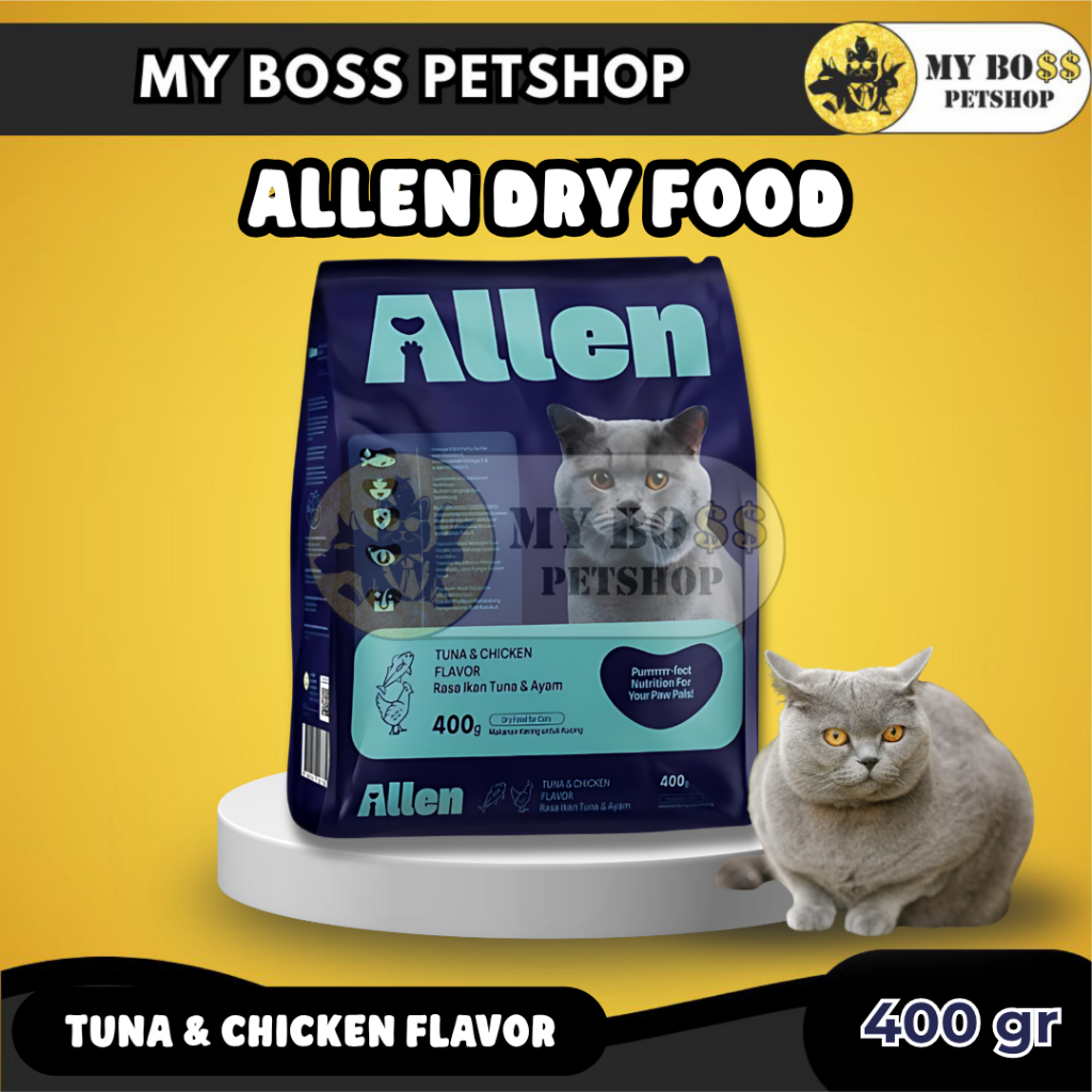 Jual Allen Makanan Kucing Kering Premium Semua Umur | Premium Dry Cat ...