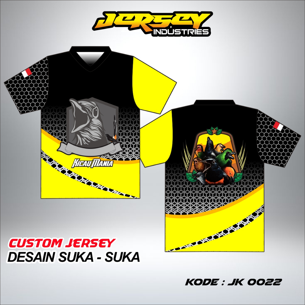 Jual Kaos Jersey Burung Full Printing, Bisa Ubah Nama Dan Nomor, Bisa ...