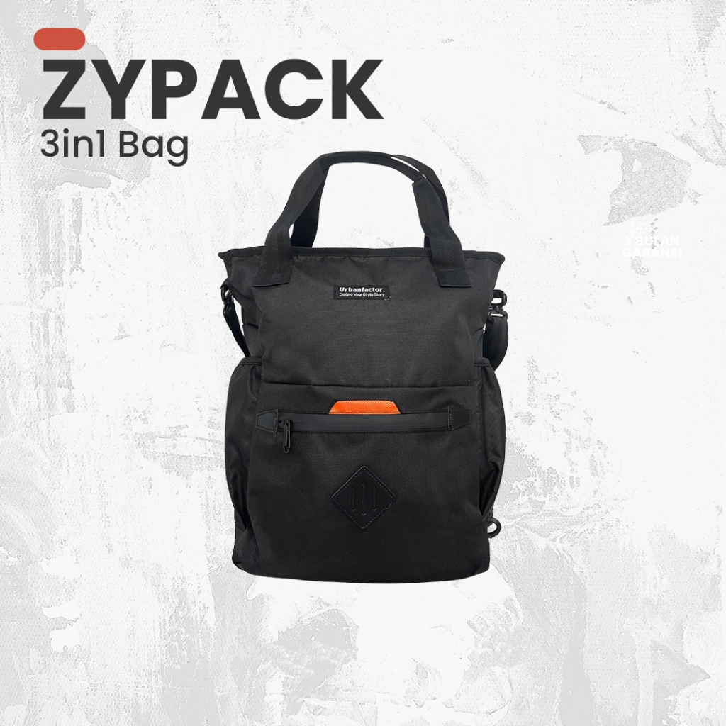 Jual ZYPACK BLACK |ManNeedMe x URBAN| Tas Ransel Pria Wanita Tas ...