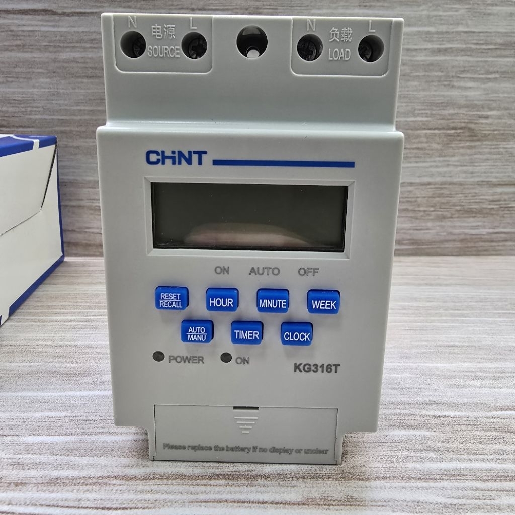 Jual TIMER DIGITAL TIME SWITCH KG316T PROGRAMMABLE CHINT ELECTRIC ...