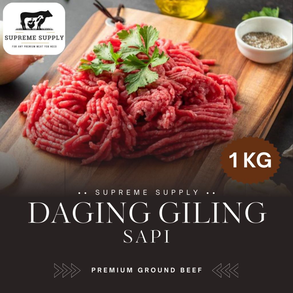 Jual PREMIUM Daging Sapi Giling 1 kg | Fresh Halal Organic Minced ...