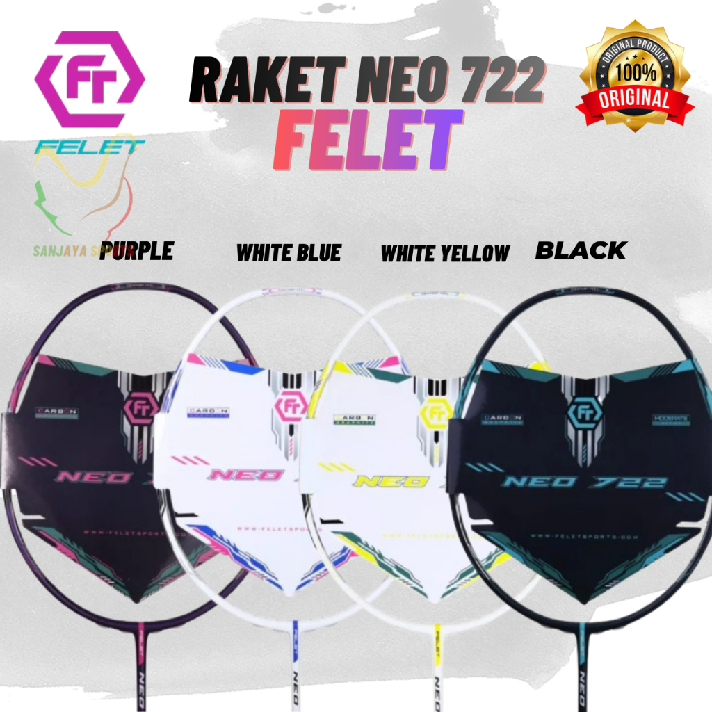 Jual RAKET BADMINTON BULUTANGKIS RAKET FELET NEO 722 ORIGINAL | Shopee ...