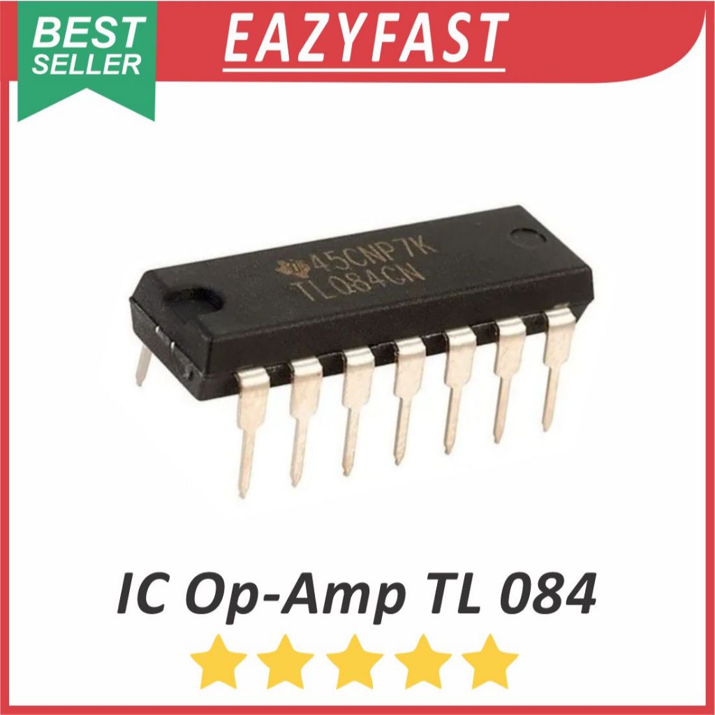 Jual IC JFET Op Amp TL084 TL 084 CP ST DIP Transistor Chip TL084CP ...