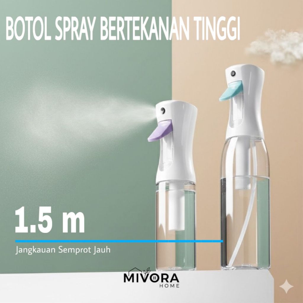 Jual MIVORA - Botol Spray Mist 500ml Botol Spray Embun Otomatis 300ml ...
