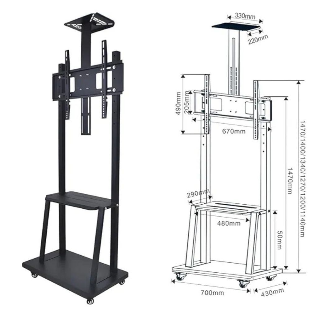 Jual Braket Bracket Stand TV 32 40 43 50 55 60 65 Inch, Breket Standing ...
