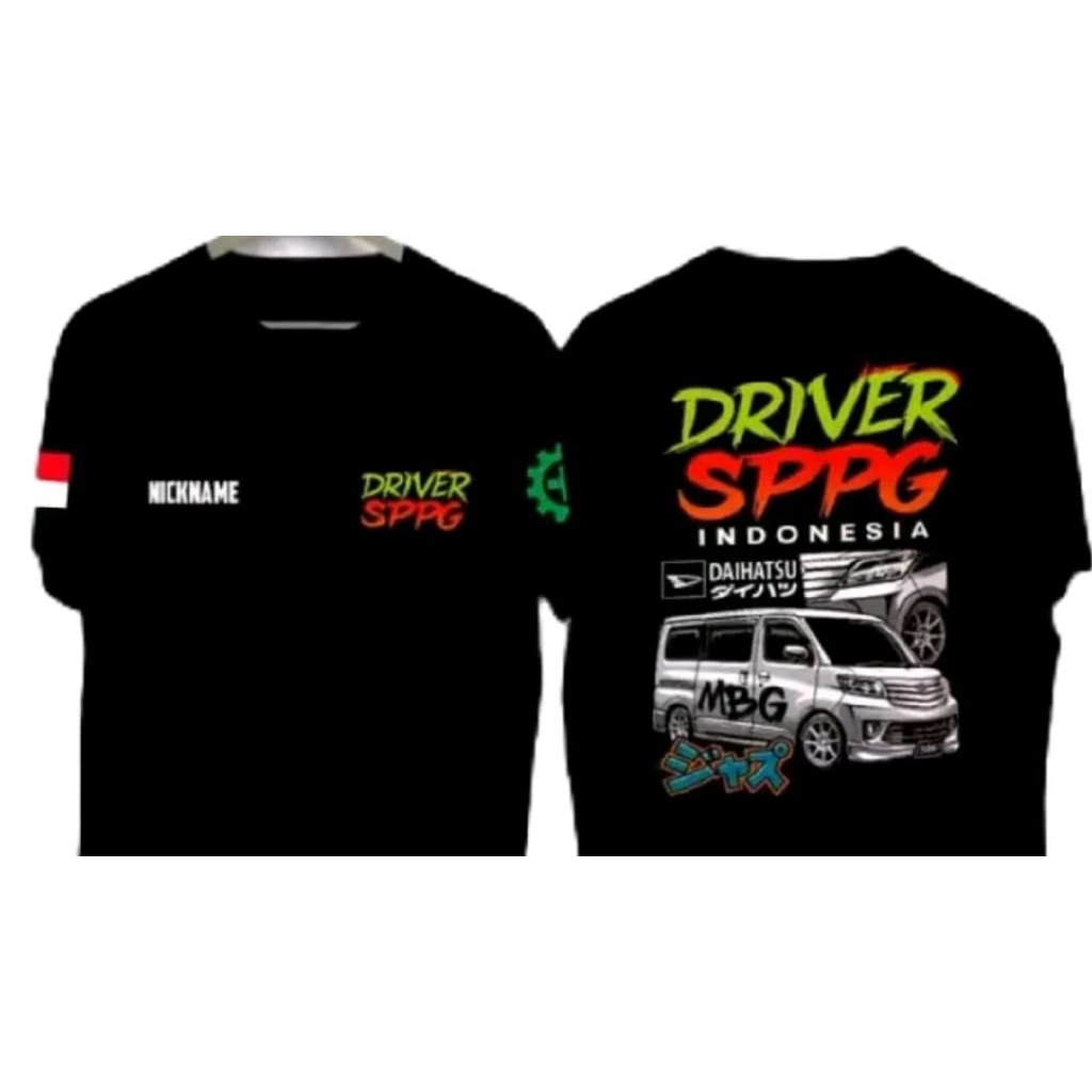 Jual Kaos Driver SPPG Indonesia Gratis Nama Dada | Shopee Indonesia
