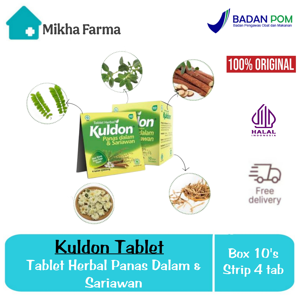 Jual Kuldon Tablet – Mengatasi Sariawan, Panas Dalam & Tenggorokan ...