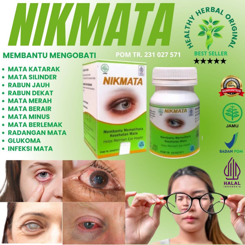 Jual Obat Mata Katarak Mata Rabun Mata Silinder Mata Berlemak Glukoma ...