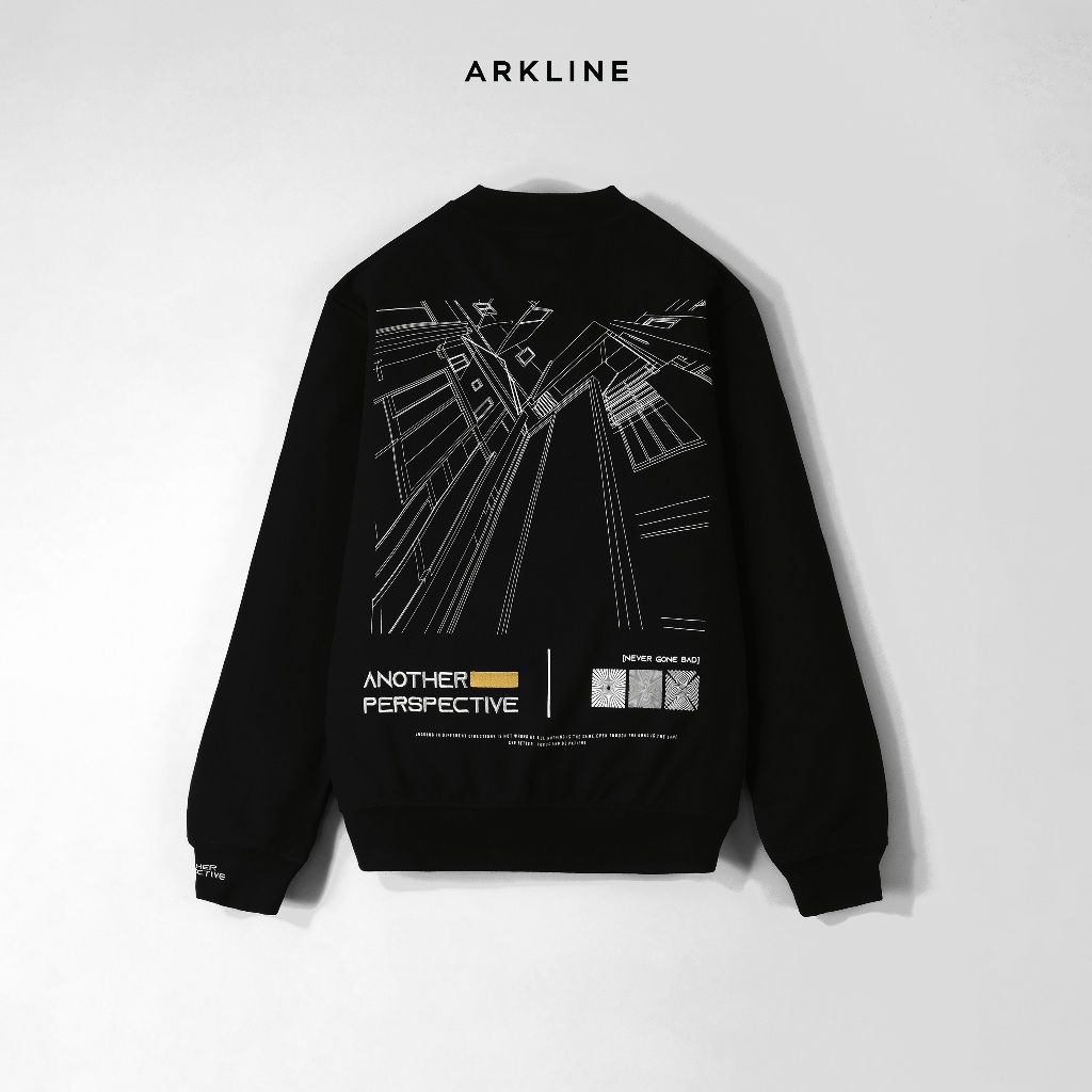 Jual Arkline Another Perspective Sweatershirt Obsidian Black | Shopee ...