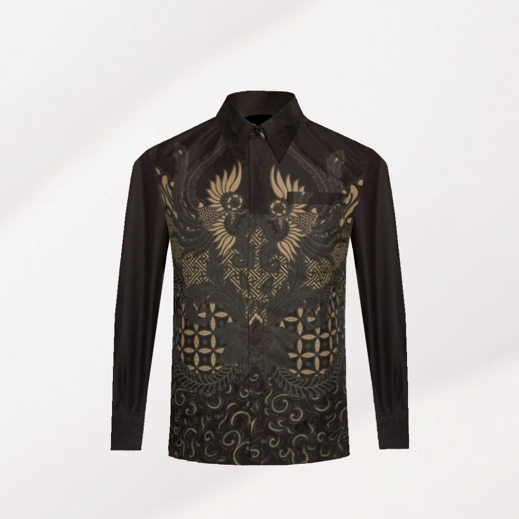 Jual RBS Batik - Kemeja Batik Pria Mahasura Coklat Slimfit Lapis Furing ...