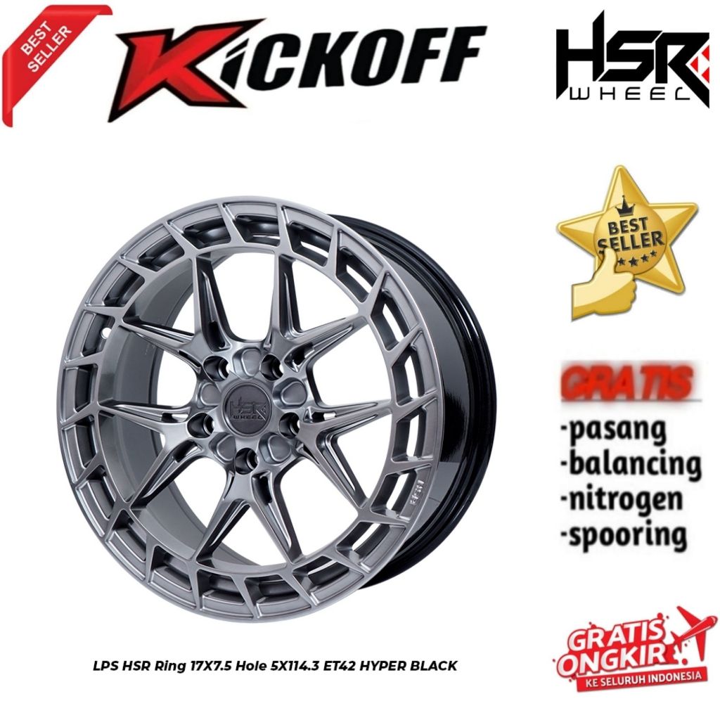 Jual Velg Racing R17 HSR LPS Untuk Mobil GWM Ora03 BRV CRV HRV Alphard ...