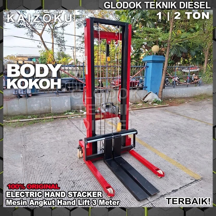Jual Hand Stacker Electric Elektrik Hand Lift Listrik Hand Forklift ...