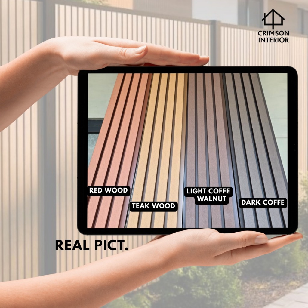 Jual WPC OUTDOOR CLADDING UV | WPC OUTDOOR PAGAR | WALL CLADDING SERIES ...