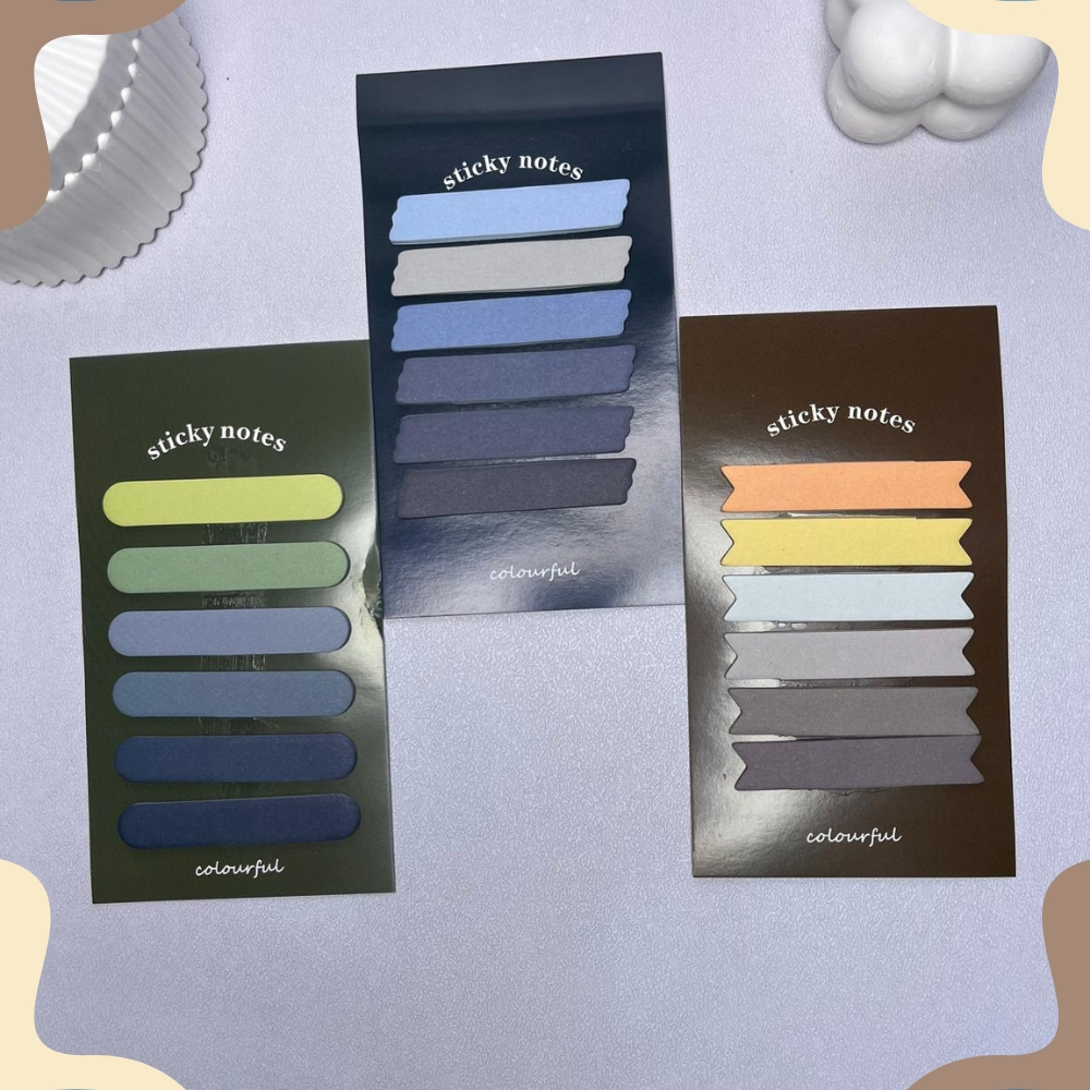 Jual Sticky Note Gradiasi 120Lembar Tempelan Kertas Catatan 6in1 Kertas ...