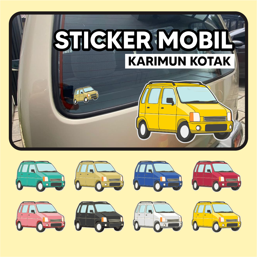 Jual STICKER KACA MOBIL Karimun Kotak Stiker Mobil Suzuki Sticker ...