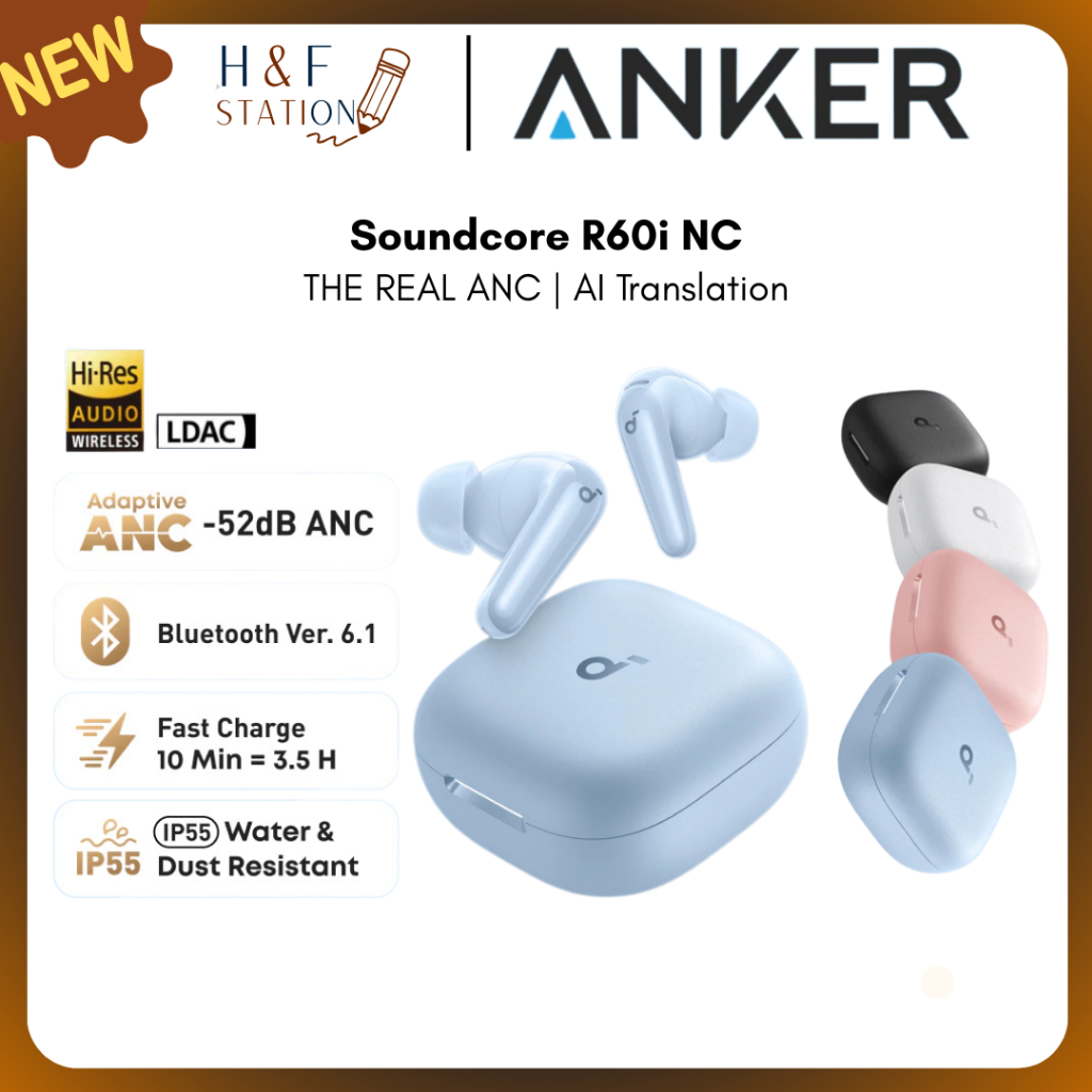 Jual [NEW LAUNCH] Soundcore R60i NC (R50i NC Upgrade) by Anker, Real ...