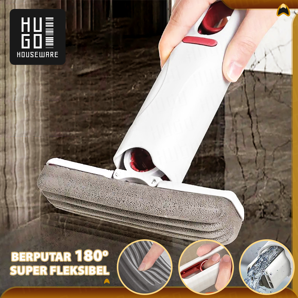 Jual Hugo Houseware Mini Mop Serbaguna Pel Otomatis Sponge Penyerap Air ...