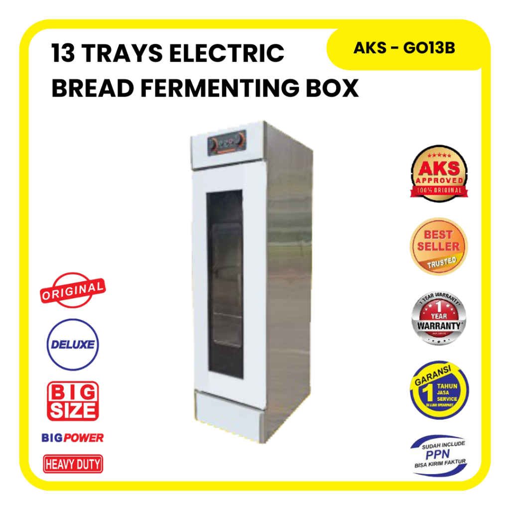 Jual Electric bread fermenting box bread proofer 13 tray mesin ...
