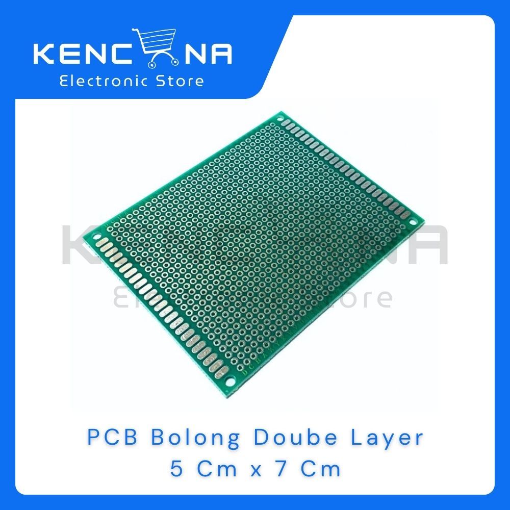 Jual PCB Dot Matrix Hijau 5x7cm FR4 Tebal Fiber Green / PCB Lubang FR4 ...