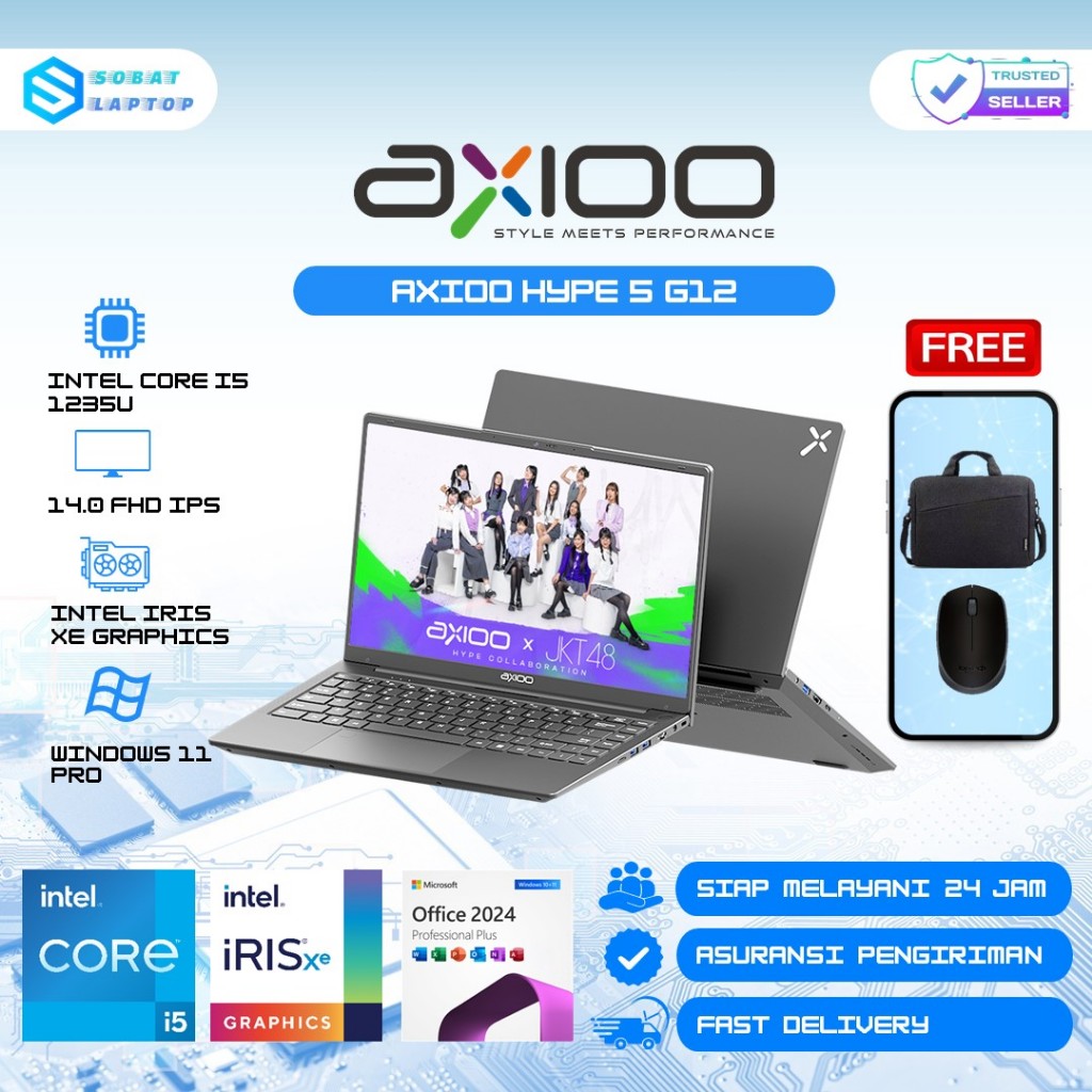 Jual Laptop Axioo Mybook Hype 5 Intel Core i5 1235U RAM 16GB SSD 512GB ...
