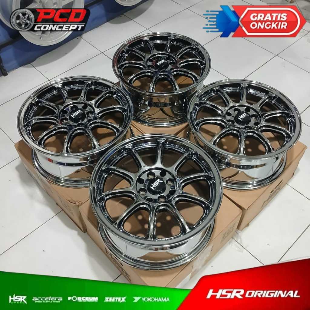 Jual VELG MOBIL R15 HSR FE03 BLACK CHROME . VELG MOBIL CITY VIOS, JAZ ...