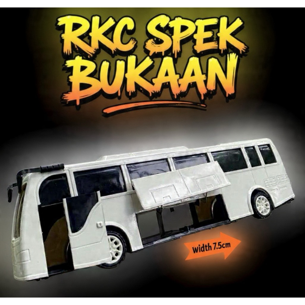 Jual Miniatur Bis Plastik RKC Polos Modif Buka Bagasi Kap Mesin dll ...