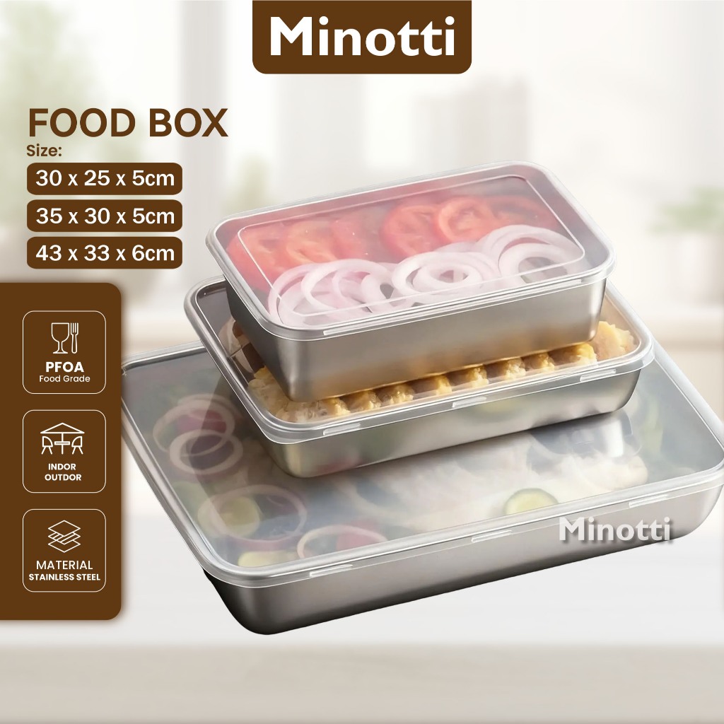 Jual Minotti besar Crisper Makanan Stainless 304 Food Grade Food Box ...