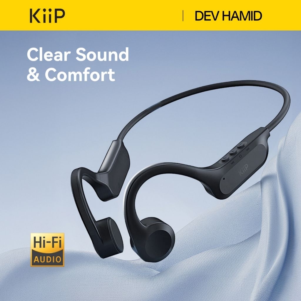 Jual KiiP Wireless DTS10 Wireless Headphone Bone Conduction Bluetooth ...