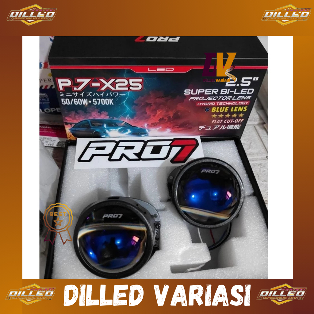 Jual Projie Biled PRO7 P7X25 super biled projector 2.5 inch hybrid ...