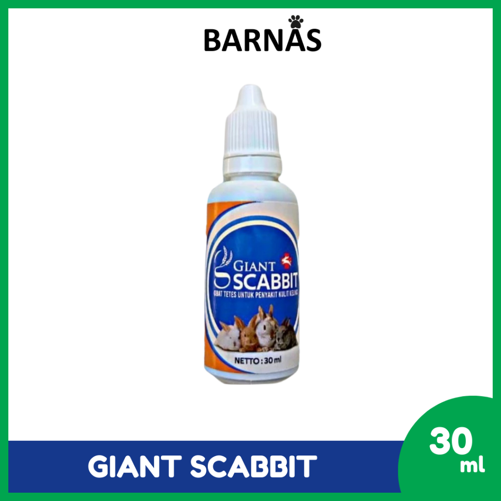 Jual Giant Scabbit 30 ml Obat Penyakit Kulit Jamur Scabies Kelinci ...