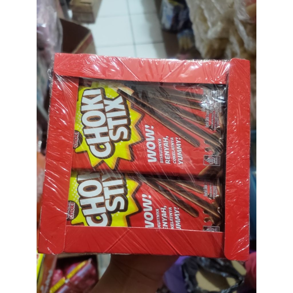 Jual Choki Choki stik rasa coklat 1 pack isi 12 pcs | Shopee Indonesia