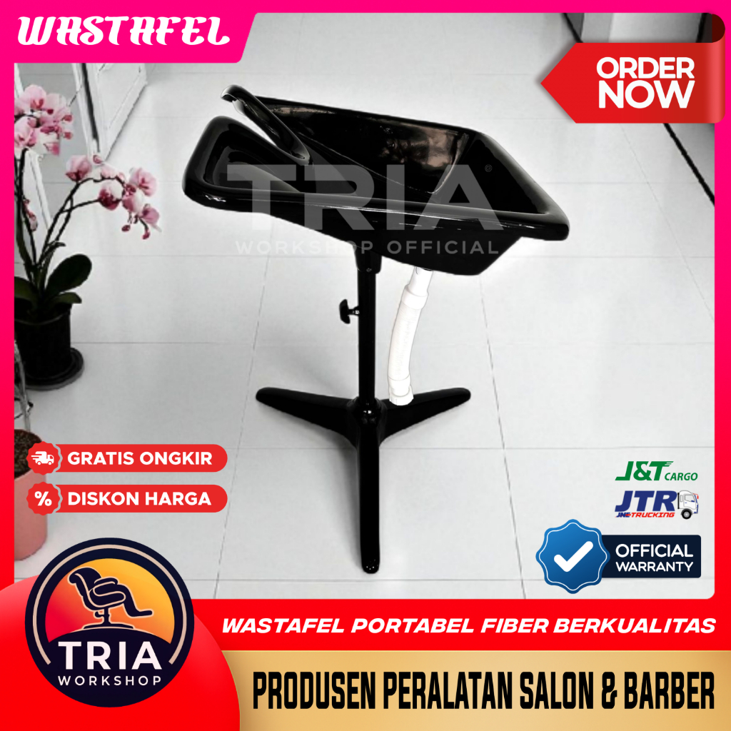 Jual Bak Keramas Salon Portable Fiber Lengkap Stand Besi Selang ...