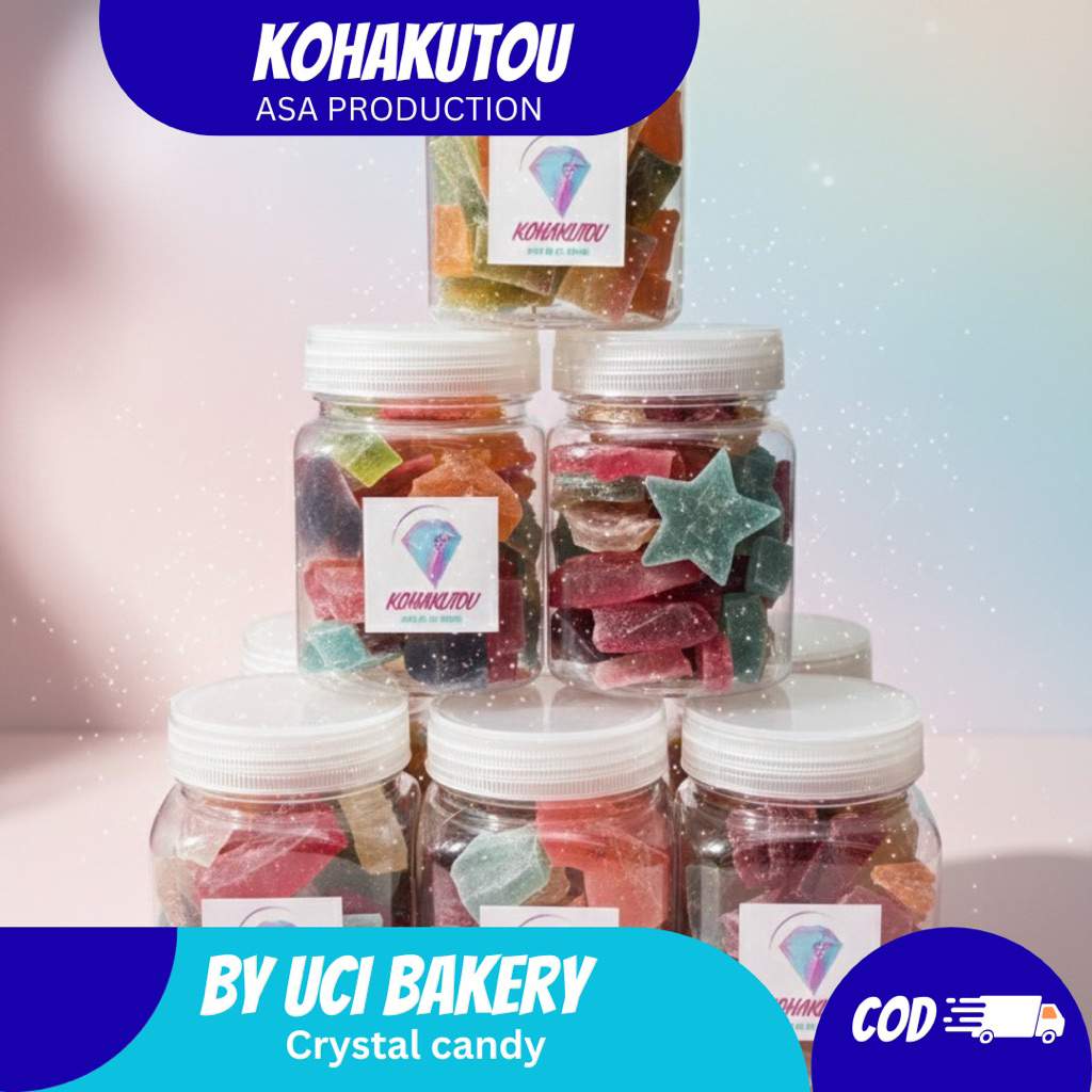 Jual CRYSTAL CANDY BITES BOTOL KEBAHAGIAAN PERMEN BENTUK CRYSTAL UNIK ...