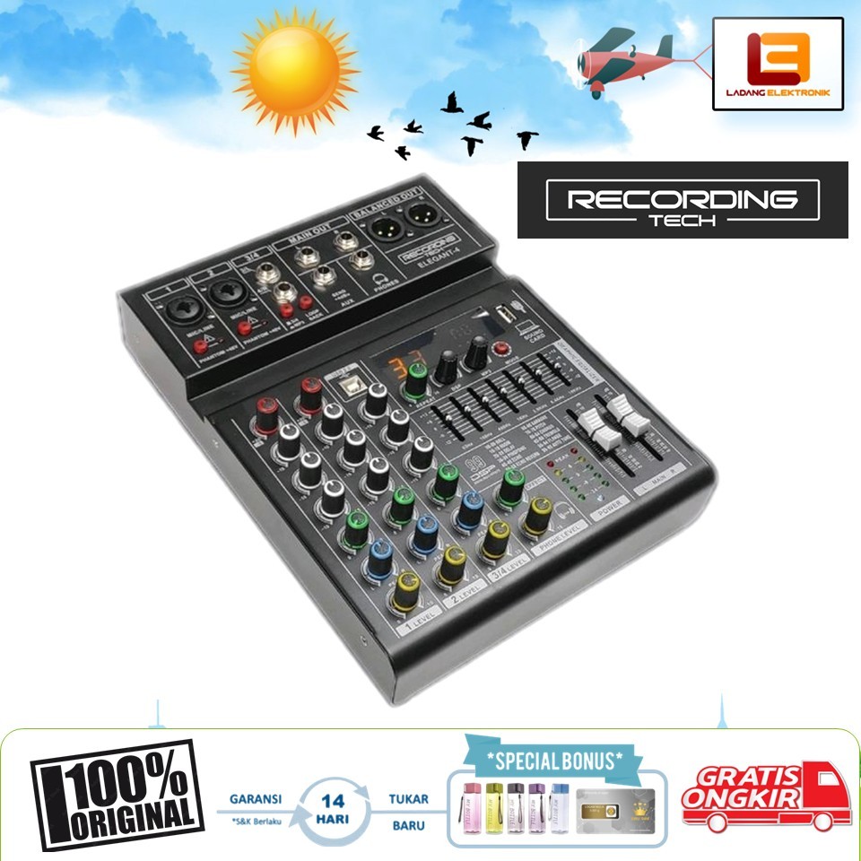 Jual Recording Tech Elegant-4 Professional Audio Mixer | RT-Elegant4 4 ...