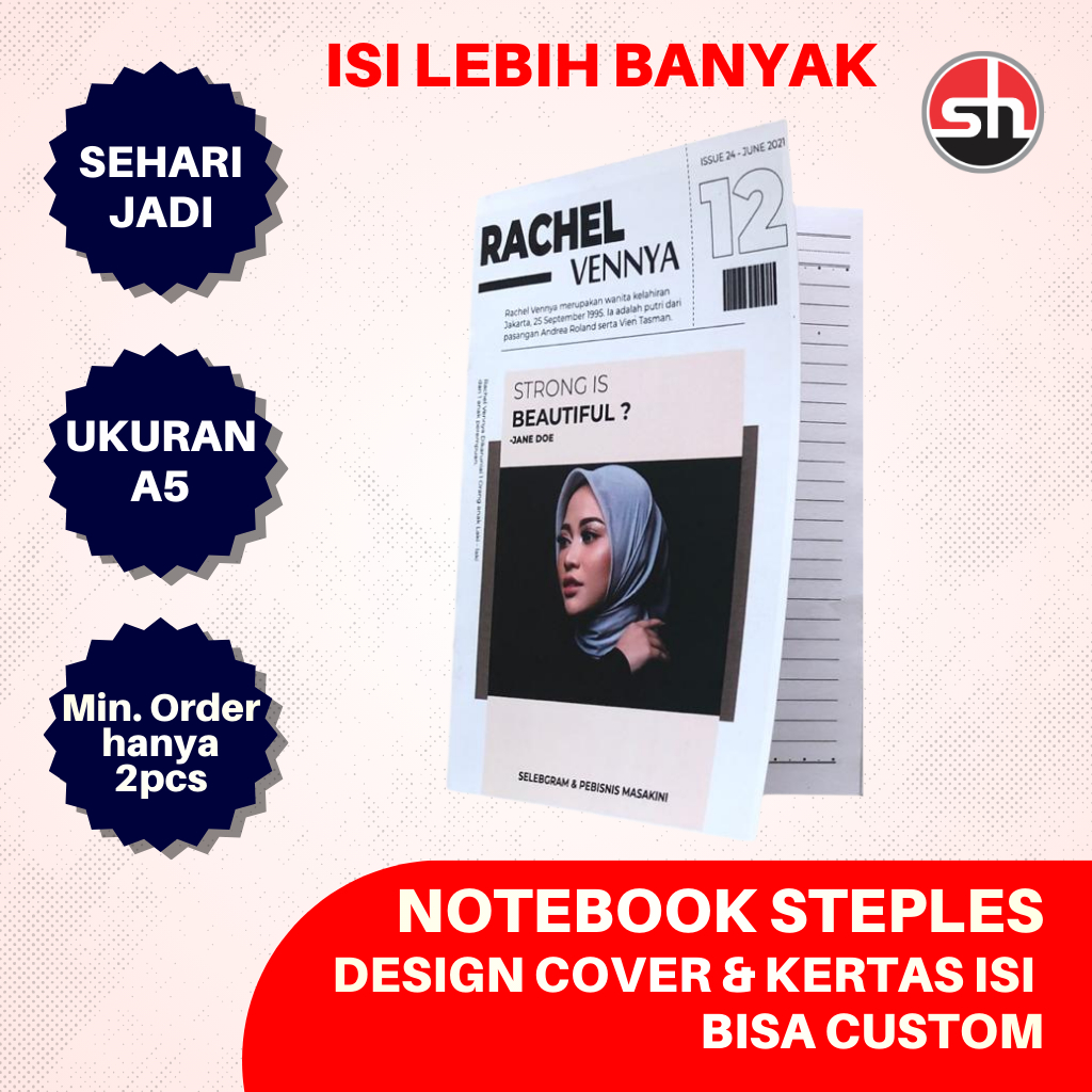 Jual Notebook Isi Tebal / Buku Catatan / Buku Tulis CUSTOM & COD A5 Ide ...