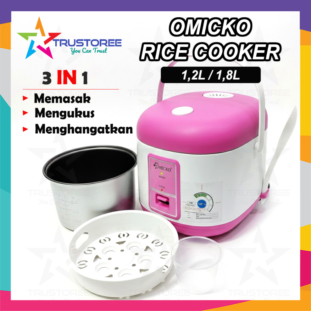 Jual RICE COOKER OMICKO / MAGIC COM OMICKO MC-101PL / MC-108PL | Shopee ...