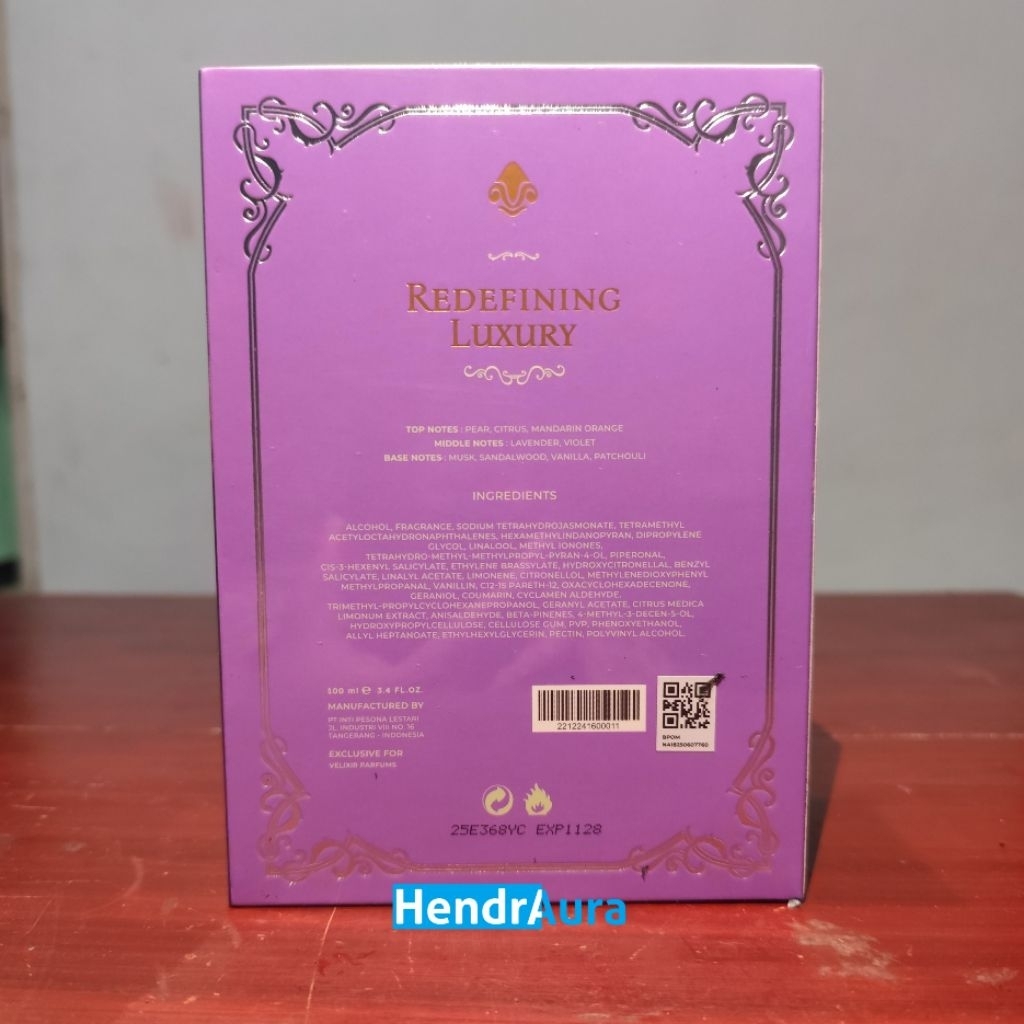 Jual Eau De Parfum Velixir Hera 100ml Original Segel New | Shopee Indonesia