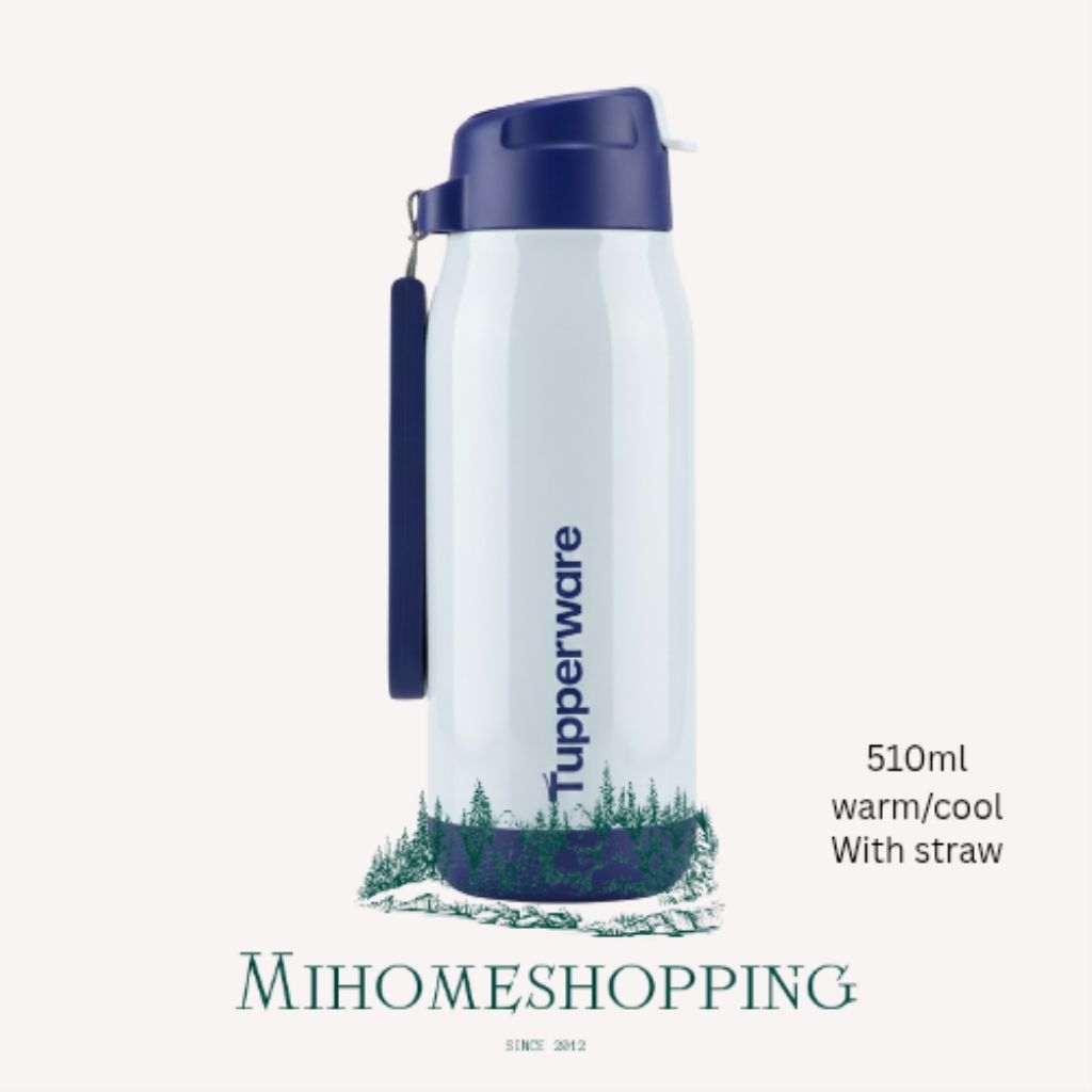 Jual Tupperware thermos thermal flask termos ada sedotan hot n cool ...