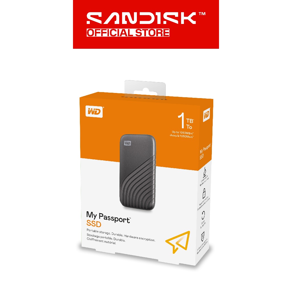 Jual WD My Passport SSD External 500GB / 1TB / 2TB / 4TB USB C 3.2
