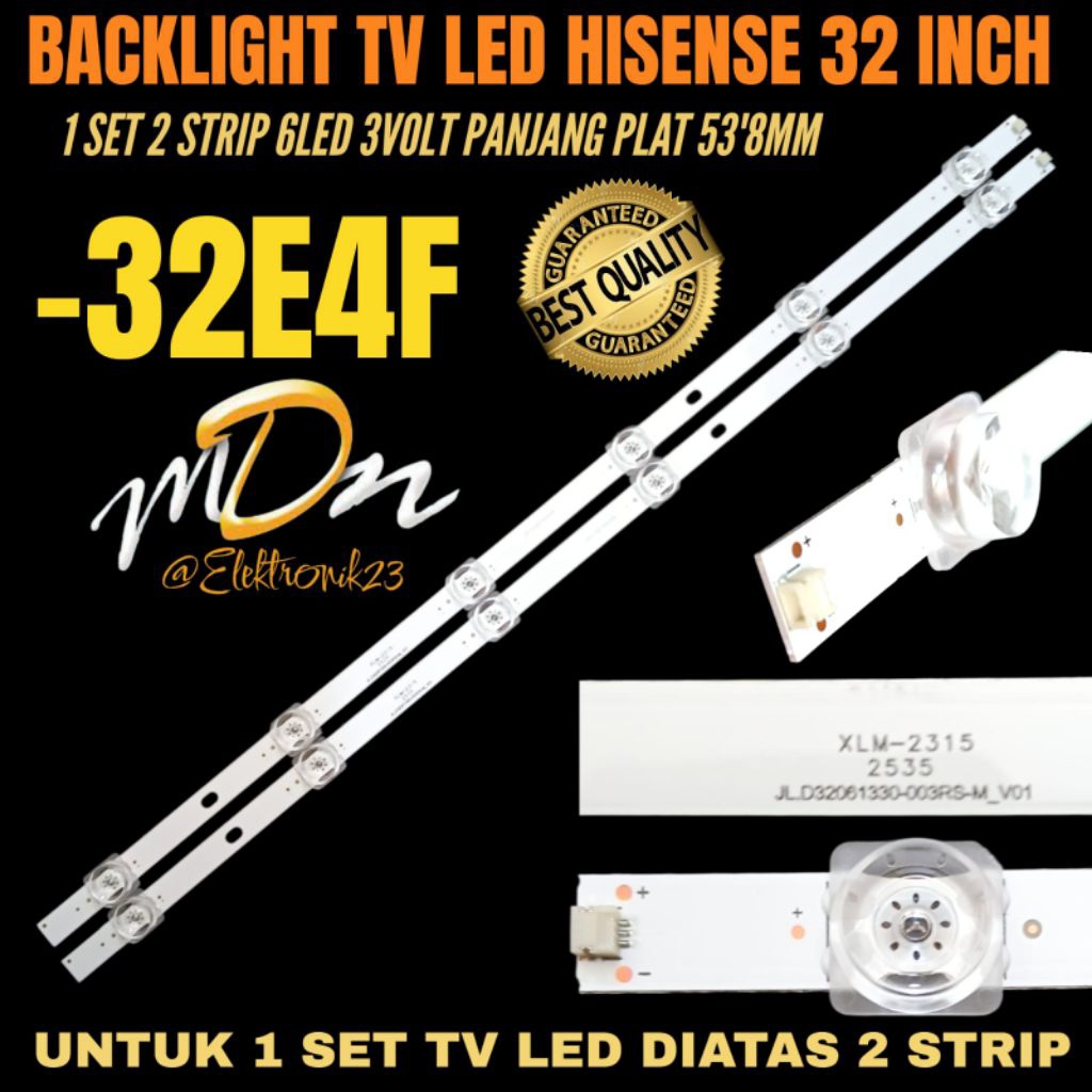 Jual BACKLIGHT TV LED 32 INCH HISENSE 32E4F BACKLIGHT TV LED 32 INCH ...