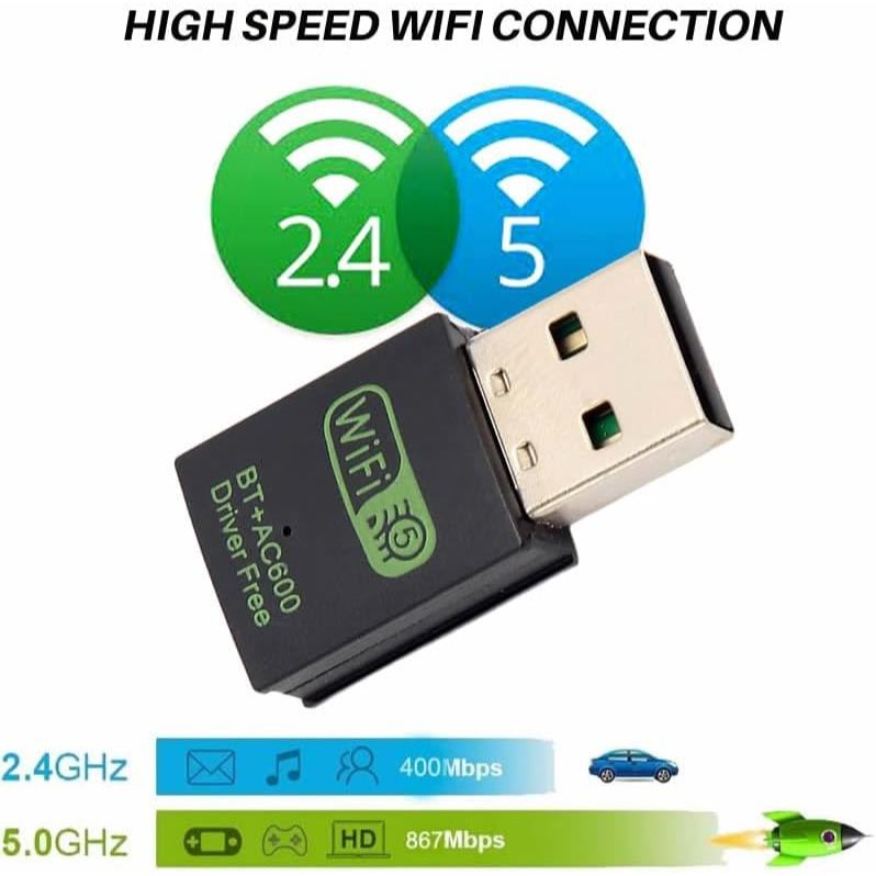 Jual Mini USB WiFi Bluetooth 2in1 Dongle | Dual Band 802.11AC 5Ghz ...