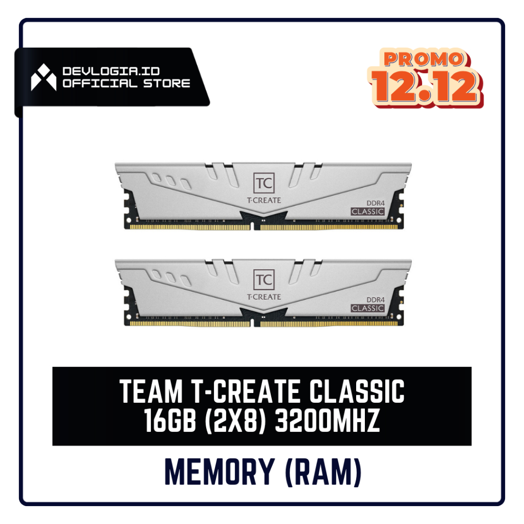 Jual Team T-Create Classic DDR4 16GB (2x8) 3200MHz (Second Like New ...