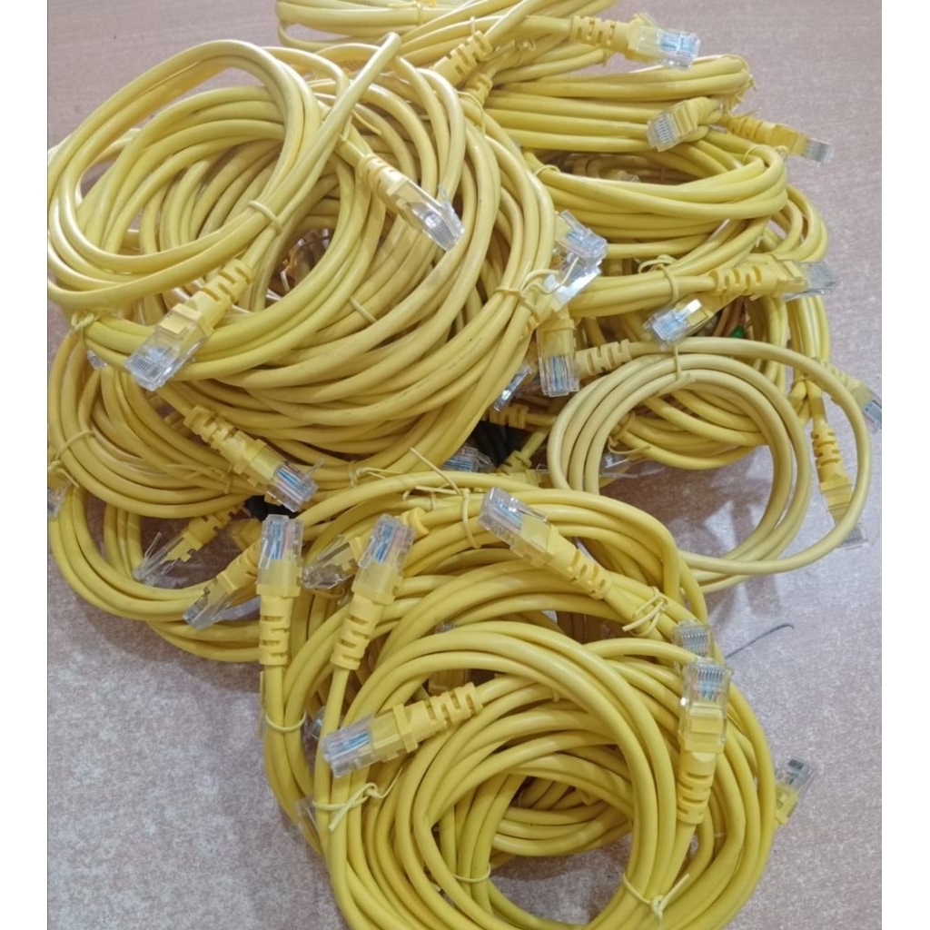 Jual Kabel LAN UTP Ethernet RJ45, 1 Meter - 1.5Meter 8Pin Original ...