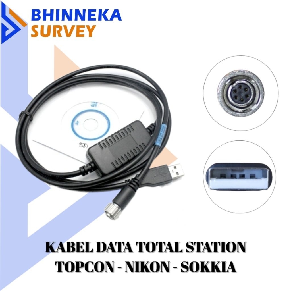 Jual Kabel Data USB For Total Station NIKON / TOPCON / SOKKIA | Shopee ...
