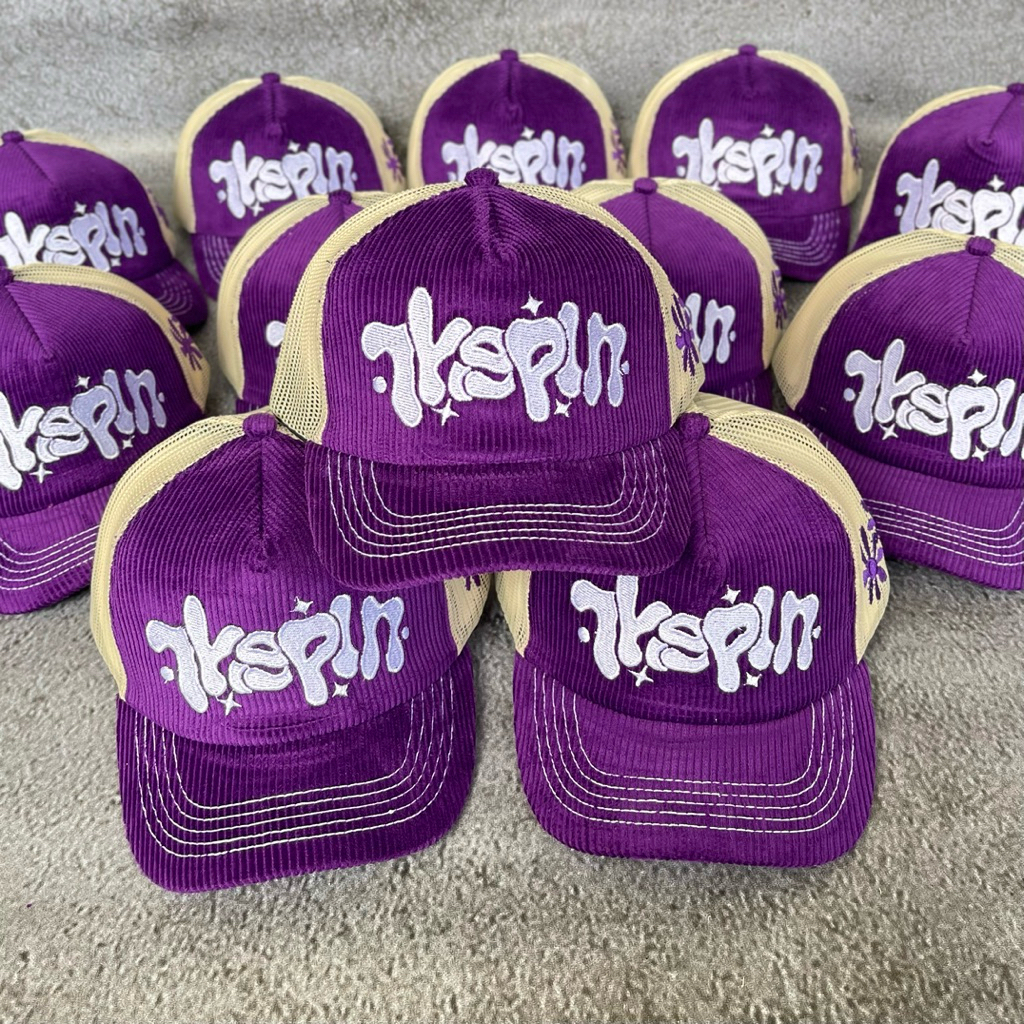 Jual Topi Jaring Corduroy Trucker Hat Hinoto Purple Thisplan | Shopee ...