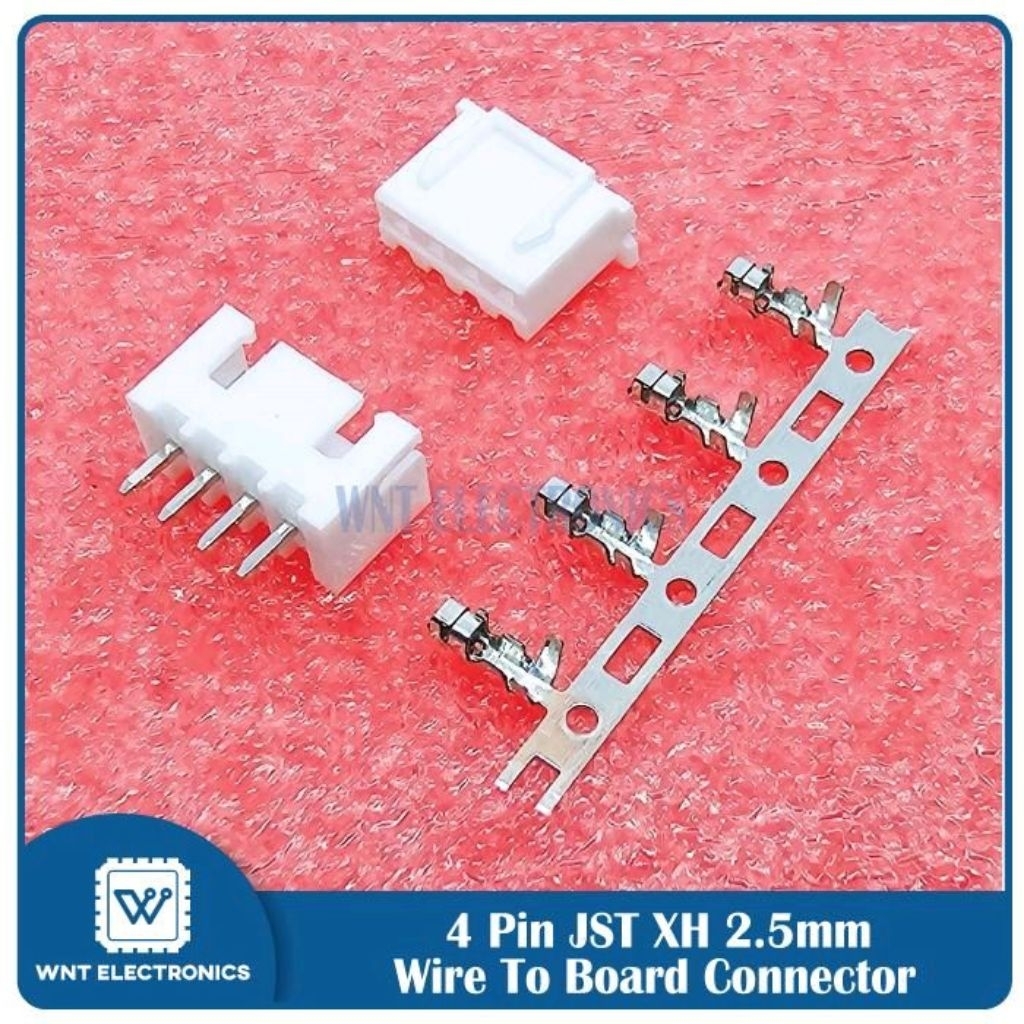 Jual Connector Konektor Header 4 Pin 4P JST XH 2.5 mm Lurus Set ...